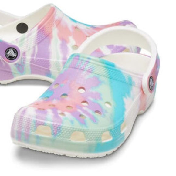 Mens Crocs Classic Tie Dye Graphic Clogs 205453-6SN main image 4